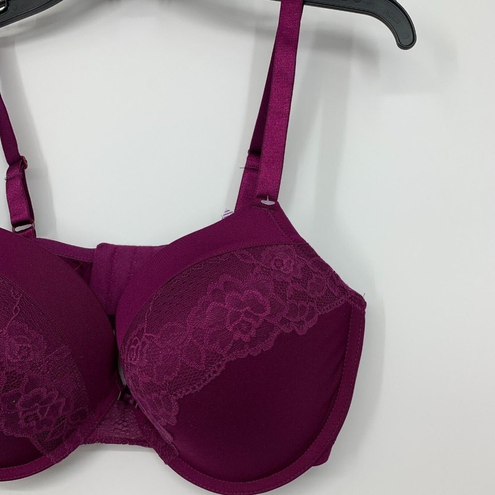 Maidenform Self Expressions Bra Womens 40DD Purple Lace Underwire Push Up - Picture 4 of 10